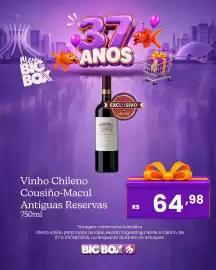 Encarte Big Box semana 33 Página 8: Vinho chileno cousiño-macul antigua reservas €64,98