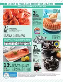 Catalogue E.Leclerc page 10: Delipierre Couronne de Crevettes €3,63, CREVETTES CUITES €7,47