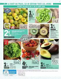 Catalogue E.Leclerc page 14: Tomate cerise allongées ou mélangées €4,75, AVOCAT €1,75