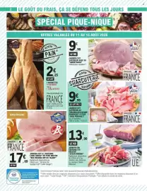 Catalogue E.Leclerc page 2: LES 3 MEUNIERS Baguettes €2,25