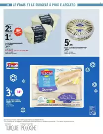 Catalogue E.Leclerc page 24: MICÉLI FILETS D'ANCHOIS MARINÉS €5,99, Baltic Filets de harengs marinés à la crème €4,03