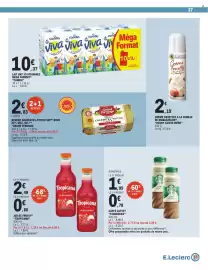 Catalogue E.Leclerc page 27: CANDIA Viva €10,37, ISIGNY SAINTE-MERE Crème Fouettée €2,19