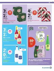 Catalogue E.Leclerc page 41: Lorina limonade artisanale €3,15, Moulin De Valdonne Sirop €4,34
