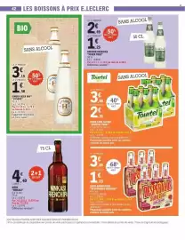 Catalogue E.Leclerc page 42: FEVER-TREE BOISSON GAZEIFIEE €1,25, NINKASI French IPA €4,40