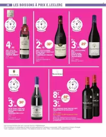 Catalogue E.Leclerc page 48: Clef de l'Enclave CÔTES DU RHÔNE €2,79, MOUTON CADET €11,98