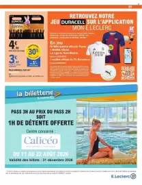 Catalogue E.Leclerc page 55: DURACELL PILES PLUS €1,47