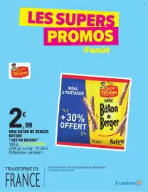 Catalogue E.Leclerc page 57: Justin Bridou mini bâton de berger €2,99