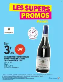 Catalogue E.Leclerc page 64: BOUCHARD AÎNÉ & FILS VIN DE FRANCE PINOT NOIR ROUGE €3,95
