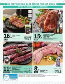 Catalogue E.Leclerc page 8: Douce France Filets de Canard €15,28, Lapin de France Lapin entier sous fourreau €8,99