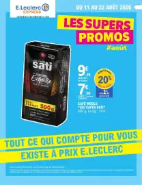 Catalogue E.Leclerc Express page 1: LES CAFÉS SATI €7,60