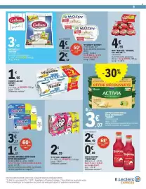Catalogue E.Leclerc Express page 9: MALO Yaourt au Lait Entier €1,95, ACTIVIA €3,07