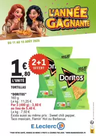 Catalogue E.Leclerc page 2: Doritos Tortillas €1,80