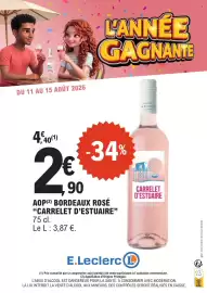Catalogue E.Leclerc page 3: CARRELET D'ESTUAIRE AOP BORDEAUX ROSÉ €2,90
