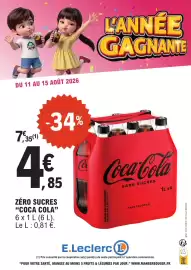 Catalogue E.Leclerc page 4: Coca-Cola Zéro Sucres €4,85