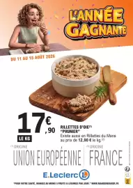 Catalogue E.Leclerc page 6: Rillettes d'oie €17,90