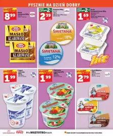Topaz gazetka tydzień 33 Strona 20: Śmietana 18% Piątnica €2,39, Masło klarowane Mlekovita €8,99
