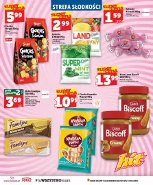 Topaz gazetka tydzień 33 Strona 38: Ciastka Bergen Cookies Selection €5,99, Cukierki E.Wedel Landryny €2,99