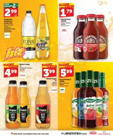 Topaz gazetka tydzień 33 Strona 43: Sok z buraka i jabłka Dawtona €1,79, Napój Tonic Jurajski Classic Zero €2,99