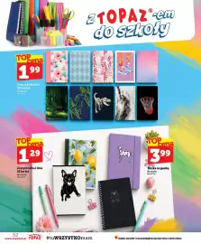 Topaz gazetka tydzień 33 Strona 52: Zeszyt kratka 32 kartki €1,29, Zeszyt A5 kratka 60 kartek €1,99