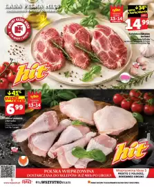 Topaz gazetka tydzień 33 Strona 6: Karkówka wieprzowa bez kości €14,99, Udziec/podudzie z kurczaka €6,99