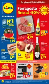 Volantino Lidl settimana 33 Pagina 1: Impastatrice planetaria €45,00, ANGURIA PERLA BABY €1,09