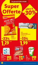 Volantino Lidl settimana 33 Pagina 16: Milk Kefir Bianco €1,39, HARVEST BASKET €1,29