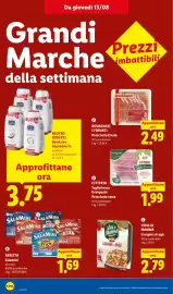 Volantino Lidl settimana 33 Pagina 18: Rovagnati I Firmati Prosciutto Crudo €2,49, Neutro Roberts Borotalco Bagnodoccia €3,75