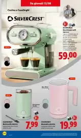 Volantino Lidl settimana 33 Pagina 20: Silvercrest Macinacaffè elettrico €7,99, SILVERCREST Montalatte elettrico €19,99