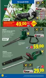 Volantino Lidl settimana 33 Pagina 30: PARKSIDE Tagliasiepi ricaricabile €29,99