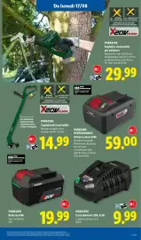 Volantino Lidl settimana 33 Pagina 31: PARKSIDE Caricabatterie 20V, 4,5A €9,99