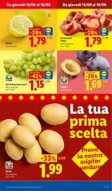 Volantino Lidl settimana 33 Pagina 5: Limoni €1,79, Prugne €1,69