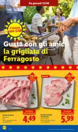 Volantino Lidl settimana 33 Pagina 8: Braciole di lombo di suino XXL €5,99, Costine di maiale €4,49