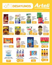 Folleto Arteli Página 4: Nesquik Chocolatoso €59,90, Kellogg's Choco Krispis €62,90