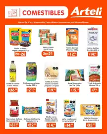 Folleto Arteli Página 5: La Sierra frijoles negros o bayos €26,00, Nestle La Lechera €14,90