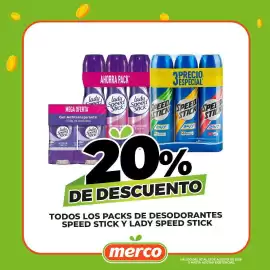 Folleto Merco Página 5: Speed Stick y Lady Speed Stick desodorantes
