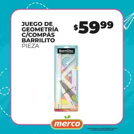 Folleto Merco Página 10: Barrilito juego de geometría c/compás €59,99