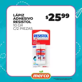 Folleto Merco Página 6: Resistol lápiz adhesivo €25,99