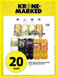 Bunnpris kundeavis uke 33 Side 14: Pepsi max, Solo, Solo super, Villa, Mozell og 7 Up €20,00