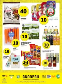 Bunnpris kundeavis uke 33 Side 23: Grilstad Baconburger €40,00, Utvalgte go' morgen yoghurt og rislunsj €10,00