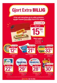 Coop Extra kundeavis uke 33 Side 11: Wasa rugsprø €15,00, Stryhns dansk grov leverpostei €21,00