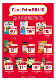 Coop Extra kundeavis uke 33 Side 13: Coop laksefilet uten skinn €89,00, Coop lettsaltet torsk €115,00
