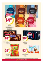 Coop Extra kundeavis uke 33 Side 8: PEPSI MAX BOKSER 10 PK €99,00, MARS & SNICKERS ICE BAR 6 PK €69,90
