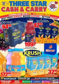 Three Star Cash and Carry catalogue week 32 Page 8: Krush Juice €64,99, Clover Tropika Eazy Dairy Fruit Mix Assorted €32,99