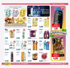 Volantino GeD Shopping Pagina 11: Dikson antigiallo shampoo / balsamo €3,49, Olio di rosmarino / ricino Equilibra €6,49