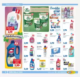 Volantino GeD Shopping Pagina 2: Candeggina Delicata Omino Bianco €2,39, Dixan lavatrice €5,99