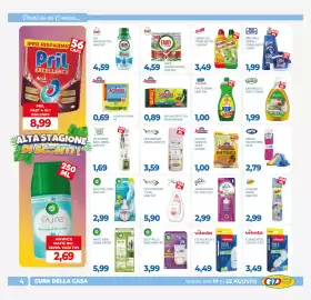 Volantino GeD Shopping Pagina 4: KOP piatti €1,00, Spontex spugne piatti €0,89