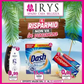 Volantino Irys Pagina 1: Dermomed Bagnoschiuma €0,99, Dash Fustone in polvere €15,99