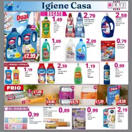 Volantino Irys Pagina 3: Sacco nettezza urbana Ambra €0,89, Oro Sapone Ecologico €1,49