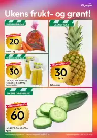 Gigaboks kundeavis uke 33 Side 10: Maiskolber 2-pk 500 g €30,00, Gulrot 1 kg €20,00