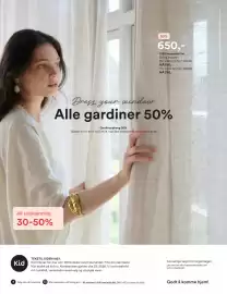 Kid Interiør kundeavis uke 33 Side 12: Alle gardiner 50%, Selma lingardin